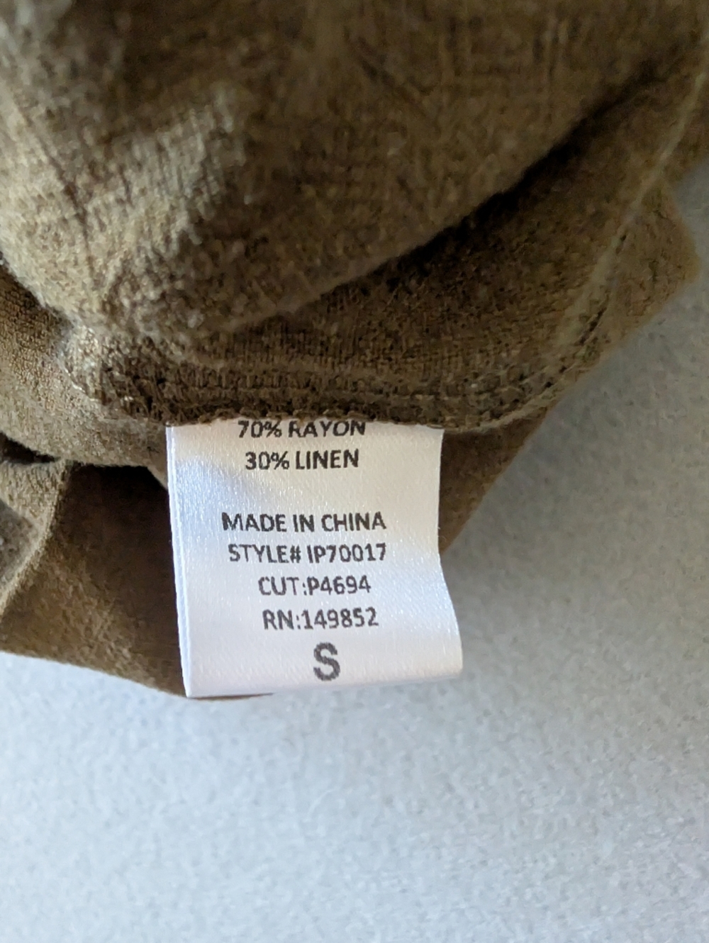 Linen Blend Green Gaucho Capri Cropped Wide Leg Pants High Rise Size S Beach Eco image 5